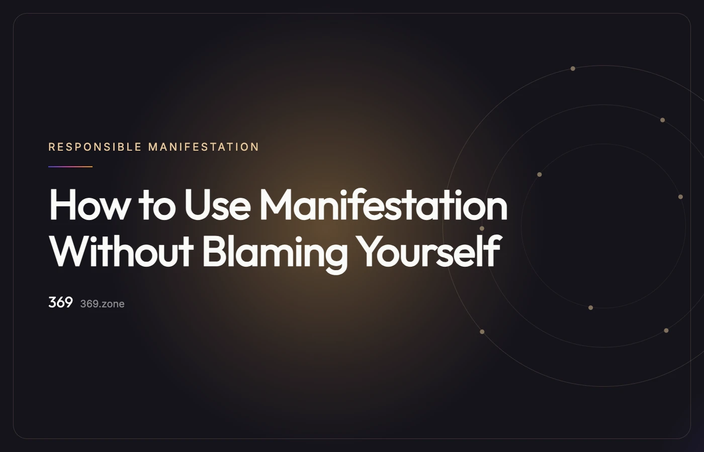 Illustration for “How to Use Manifestation Without Blaming Yourself”