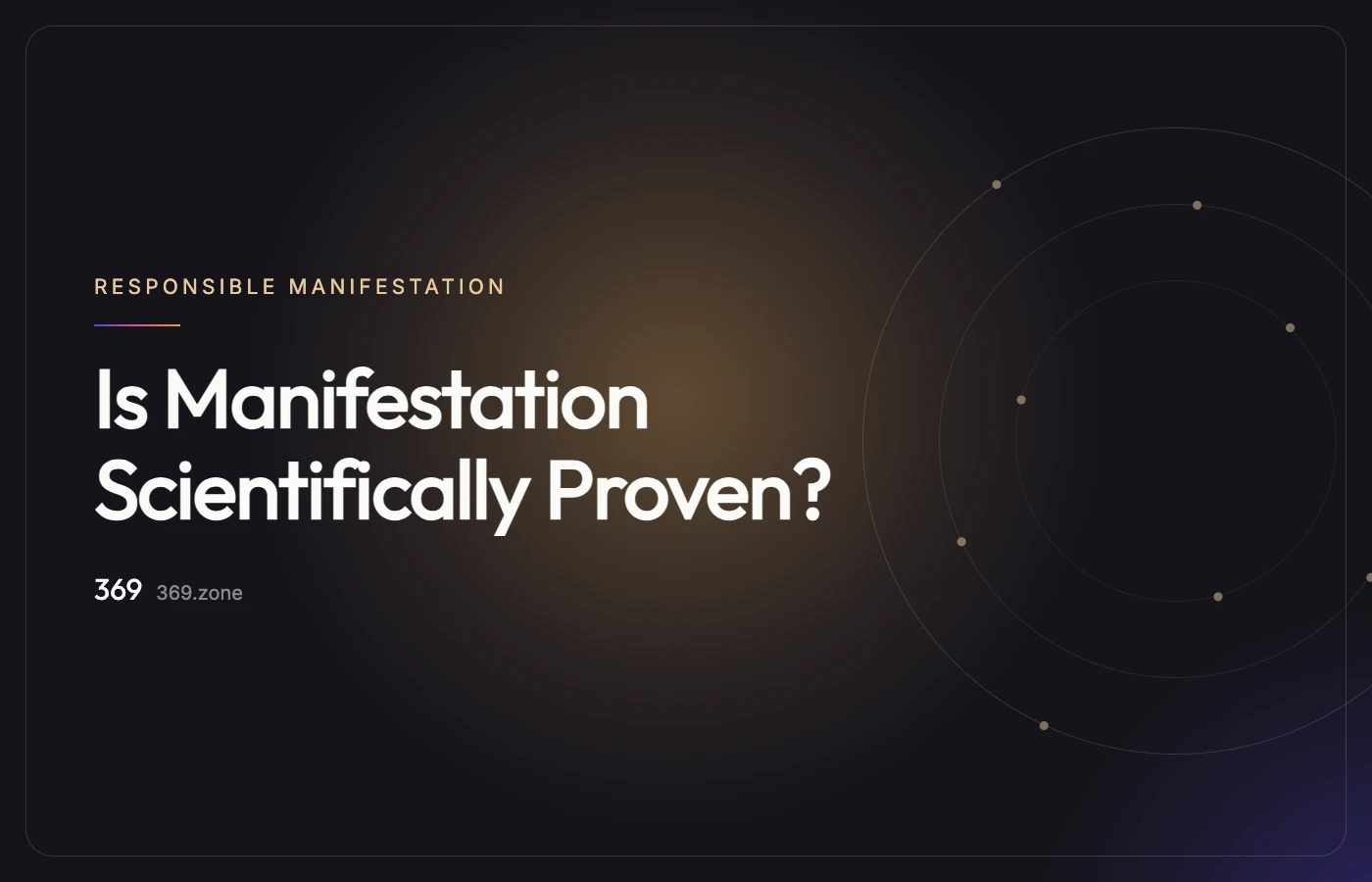 Illustration for “Is Manifestation Scientifically Proven?”