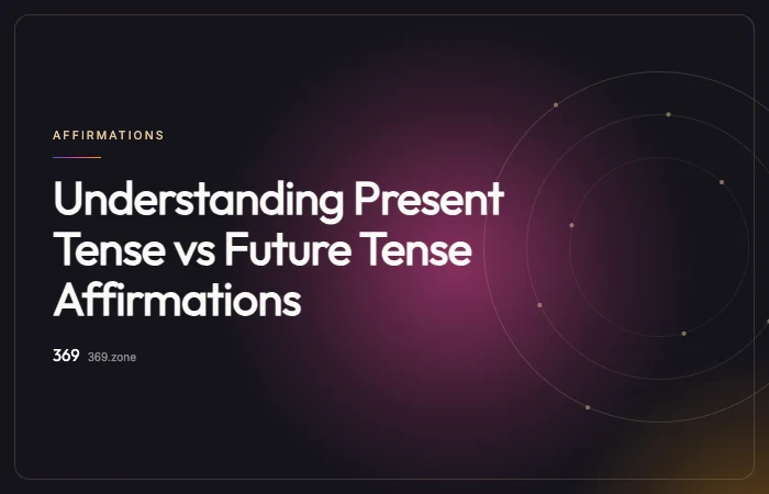 Illustration for “Understanding Present Tense vs Future Tense Affirmations”