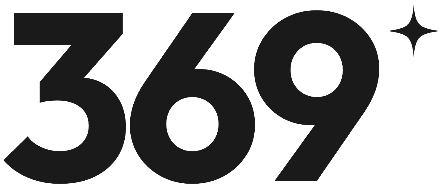 369 wordmark, single colour version